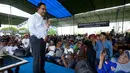 Anies Baswedan berjanji akan melakukan perubahan untuk mengembalikannya ke jalur yang benar. (AP Photo/Achmad Ibrahim)