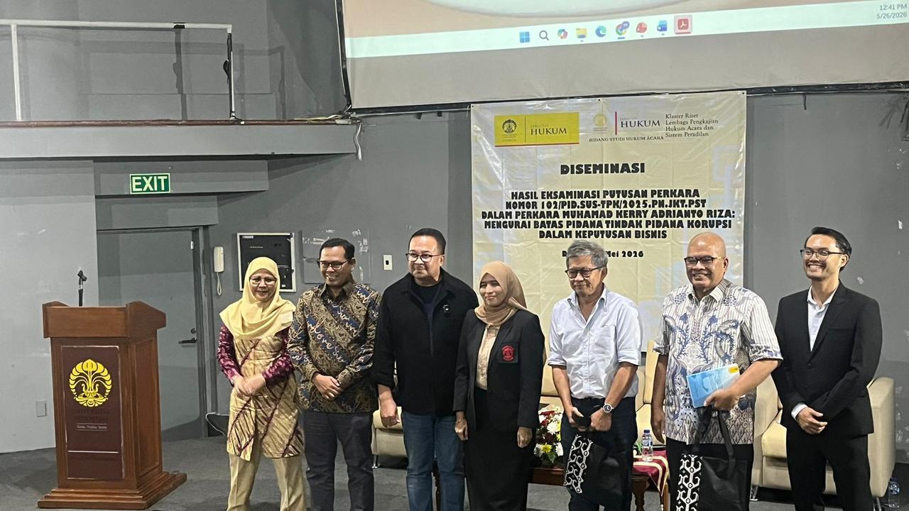Guru Besar UI Soroti Kriminalisasi Sengketa Bisnis dalam Perkara Kerry Riza