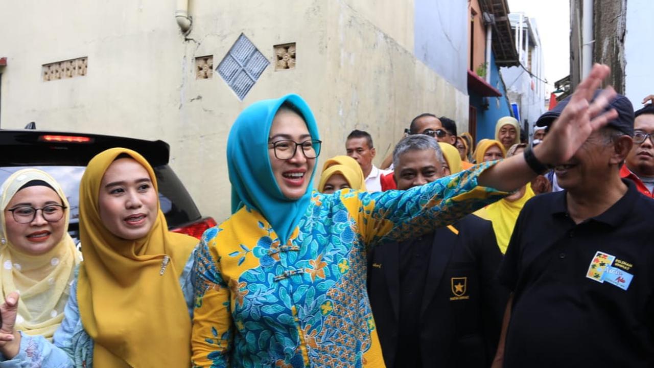 Airin kampanye di ciputat