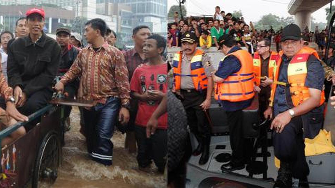 SBY blusukan naik searider, Jokowi cukup naik gerobak