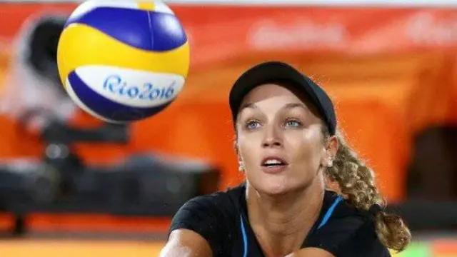 Pemain voli pantai Anouk Verge-Depre, Swiss.