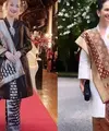 Enzy memadukan kesan klasik elegan dengan sentuhan cutting kebaya pada atasan yang dikenakannya. [Foto: Instagram/ Enzy Storia]