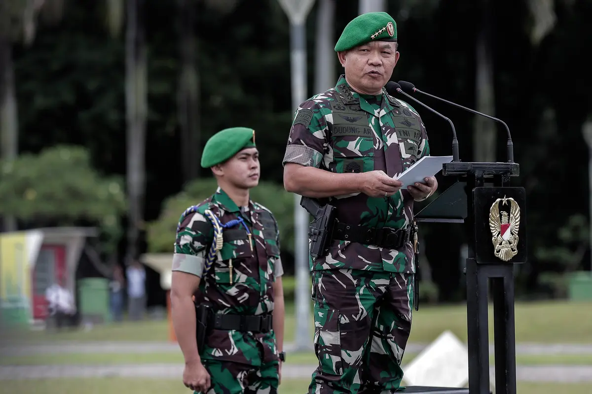 KSAD Dudung Abdurachman Pimpin Apel Kesiapsiagaan di Lapangan Monas