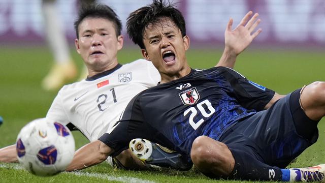 Foto: Tanpa Ampun! Momen Pembantaian Jepang saat Menjamu China di Kualifikasi Piala Dunia 2026