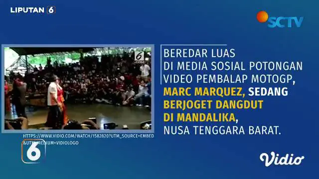 Menjelang perhelatan MotoGP Mandalika, beredar video pembalap Repsol Honda, Marc Marquez asyik joget dangdut! Benarkah video tersebut diambil sebelum ia balapan di Sirkuit Mandalika?