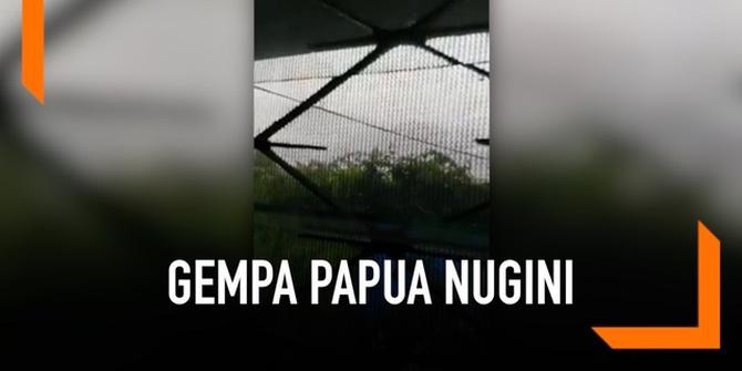 VIDEO: Detik-Detik Gempa Magnitudo 7,2 Guncang Papua Nugini
