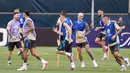 Juara bertahan Timnas Argentina akan menghadapi  Kolombia untuk memperebutkan gelar juara Copa America 2024 di Stadion Hard Rock, Amerika Serikat, pada Senin (15/7/2024) pagi WIB. (Carmen Mandato / GETTY IMAGES NORTH AMERICA / Getty Images via AFP)