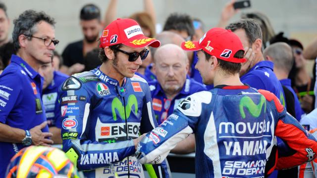 Valentino Rossi dan Jorge Lorenzo