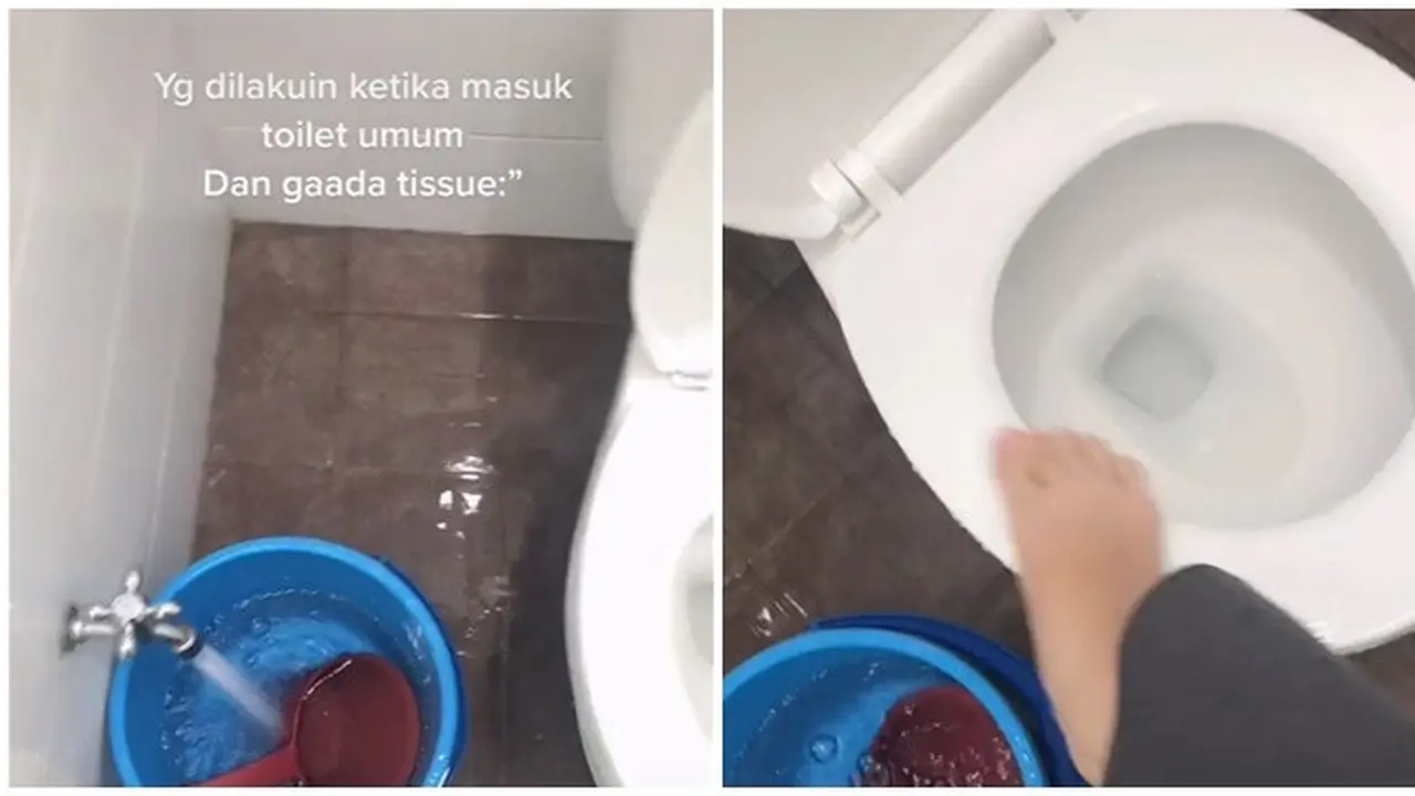 Tidak Ada Tisu, Aksi Wanita Bersihkan Kloset Sebelum Digunakan Ini Geleng Kepala
