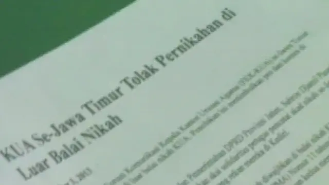 [VIDEO] Dilarang Nikahkan Pengantin di Hari Libur, Penghulu Marah