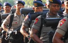 Gegana jaga terminal layaknya mau perang