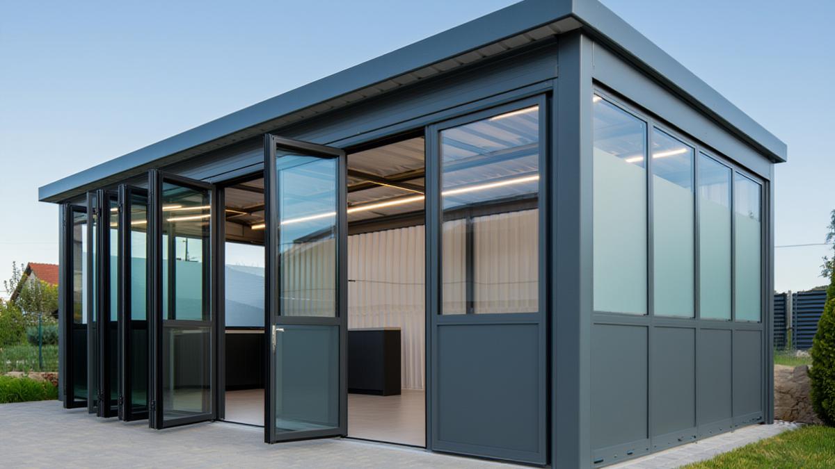 7 Carport untuk 2 Mobil dengan Pintu Lipat Wide, Estetik dan Hemat Ruang