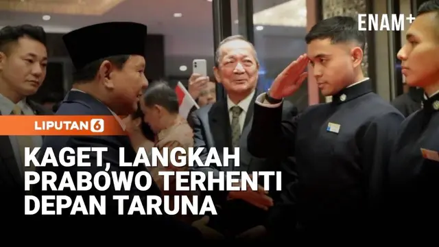 Kaget, Langkah Prabowo Terhenti Depan Taruna