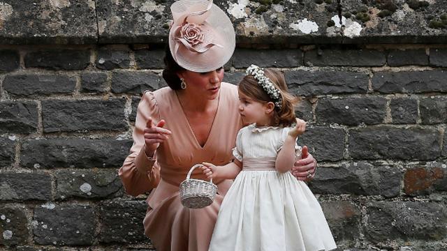 20170520-Pangeran George dan Putri Charlotte di Pernikahan Pippa Middleton-AP