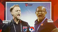 Piala AFF 2022 - Head to Head Pelatih - Thailand Vs Vietnam (Bola.com/Adreanus Titus)