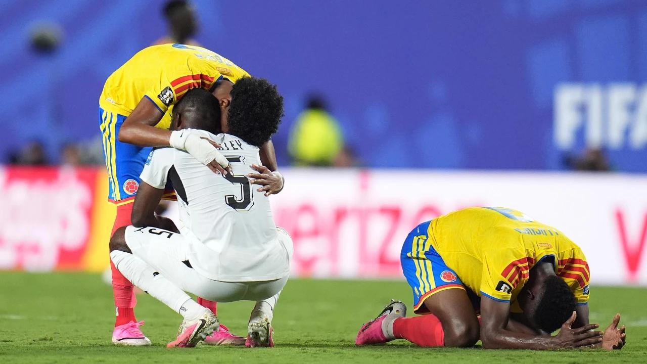 FOTO: Kolombia Menang Tipis dan Lolos ke Babak 16 Besar
