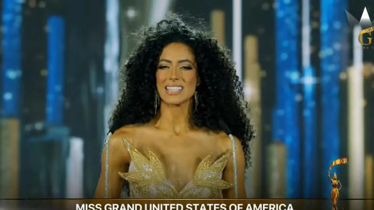 Jawaban Miss Grand USA Sthephanie Marie menyalahkan pemimpin Palestina atas keterpurukan manusia di negara tersebut.