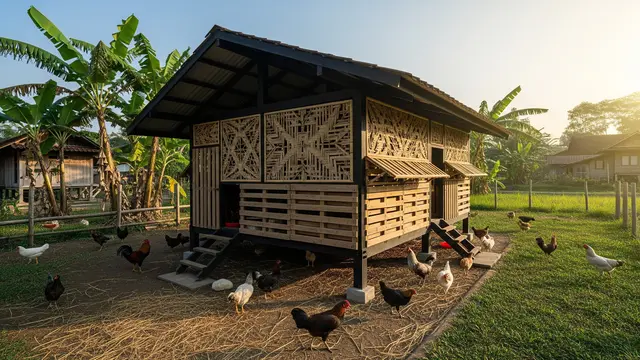 6 Desain Kandang Ayam Kampung Modern tapi Tetap Natural dan Tradisional