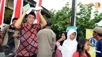 Pemerhati anak, Seto Mulyadi juga tampak menghadiri dalam acara yang digelar di bawah kolong jembatan Tol Soedyatmo, Jakarta Utara (Liputan6.com/Herman Zakharia)