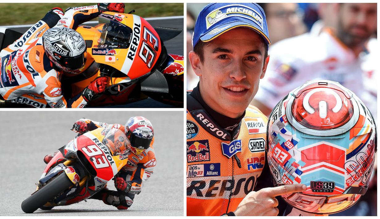 5 desain helm Marc Marquez pada MotoGP 2016. (AFP)