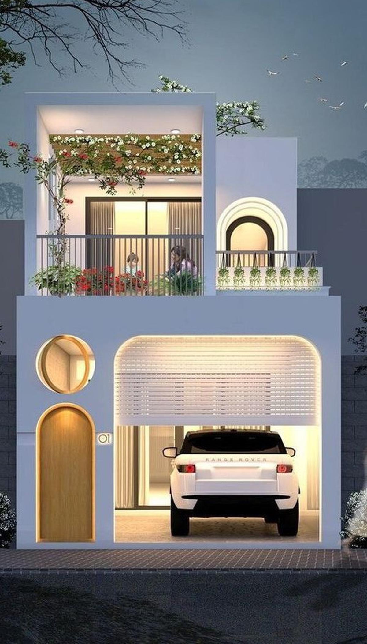 15 Desain Rumah Minimalis 2 Lantai yang Simple dan Dilengkapi Balkon