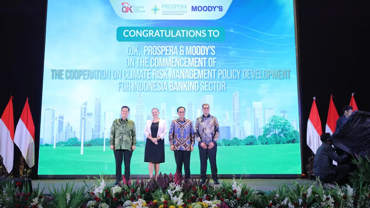 Otoritas Jasa Keuangan bersama Kedutaan Australia dan Prospera (Australia Indonesia Partnership for Economic Development) meningkatkan kemitraan untuk memperkuat climate risk management bagi industri perbankan di Indonesia. (Photo dok. OJK).