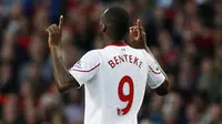 Striker Liverpool, Christian Benteke cetak gol indah ke gawang MU (Reuters)