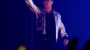 Seungri jadi primadona dalam konser BigBang di Jakarta. Personel termuda BigBang ini ternyata sangat menyukai sop buntut, kuliner khas Indonesia. (Wimbarsana/Bintang.com)