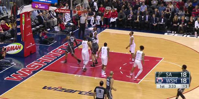 VIDEO : Cuplikan Pertandingan NBA, Wizards 116 vs Spurs 106