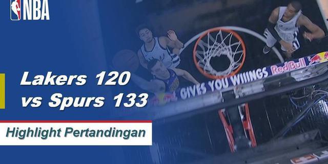 Cuplikan Pertandingan NBA : Spurs 133 vs Lakers 120
