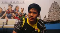 Atlet bulutangkis Indonesia, Yeremia Erich Yoche Yakob Rambitan, memprediksi Korea bakal menjadi lawan terberat untuknya di Kejuaraan Dunia Bulutangkis Junior 2017. (Bola.com/Zulfirdaus Harahap)