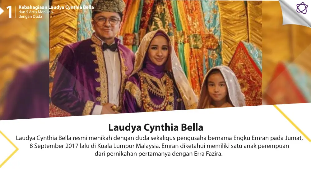 Kebahagiaan Laudya Cynthia Bella dan 5 Artis Menikah dengan Duda. (Foto: Instagram/melly_goeslaw, Desain: Nurman Abdul Hakim/Bintang.com)