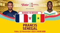 Jadwal dan Live Streaming Prancis U-17 vs Senegal U-17 di Vidio
