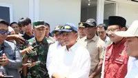 Bersama Mensos dan Wagub Aceh, Kasatgas Tito Tinjau Huntara Kabupaten Pidie Jaya