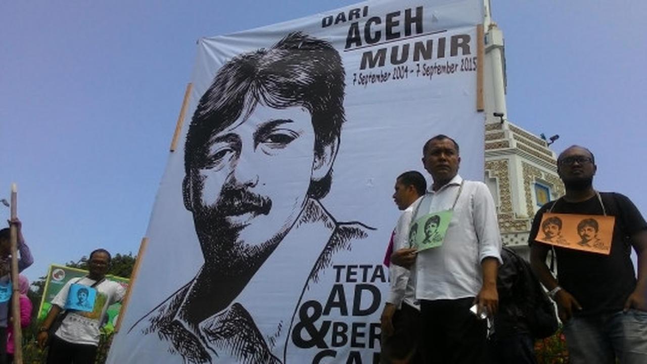 Aktivis HAM gelar aksi solidaritas Munir di Banda Aceh