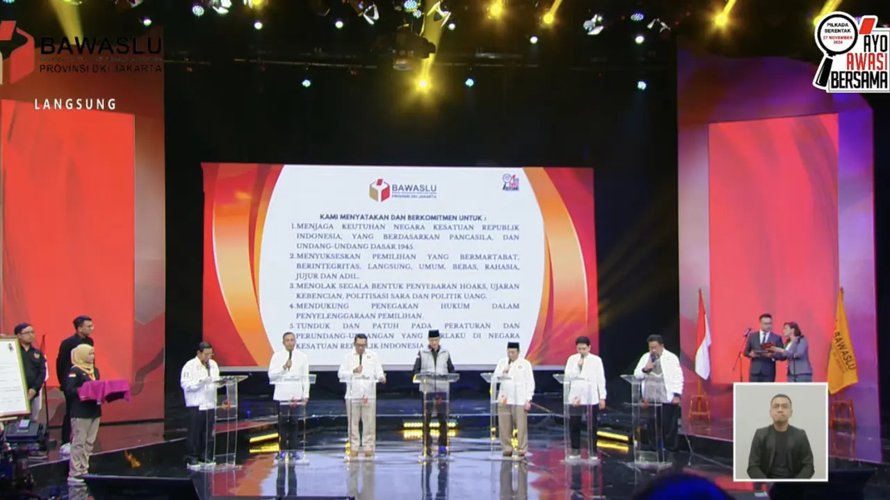 Deklarasi Kampanye Damai Pilgub Jakarta 2024