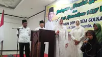 Ketua Umum Partai Golkar Setya Novanto menggelar safari Ramadan di Kota Serang, Banten, Minggu (26/6/2016). (Liputan6.com/Yandhi Deslatama)