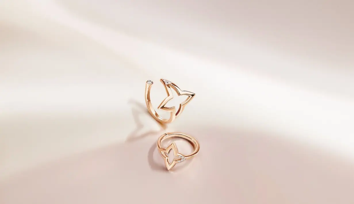 Blossom adalah perwujudan memukau dari Bunga Monogram Maison, ditata ulang dengan desain kerawang yang inovatif yang memadukan keberanian dengan pesona organik.  [Dok/LouisVuitton]