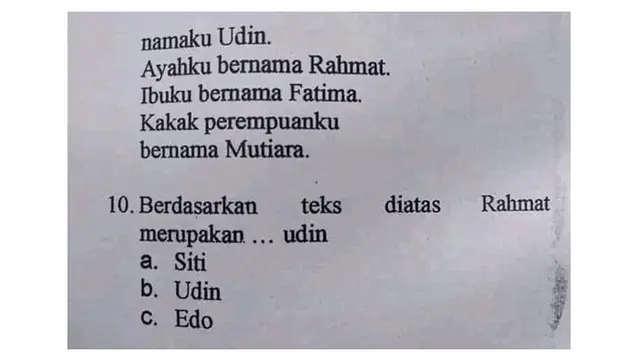 6 Soal Pilihan Ganda Ini Punya Jawaban Enggak Sesuai, Bikin Siswa Bingung