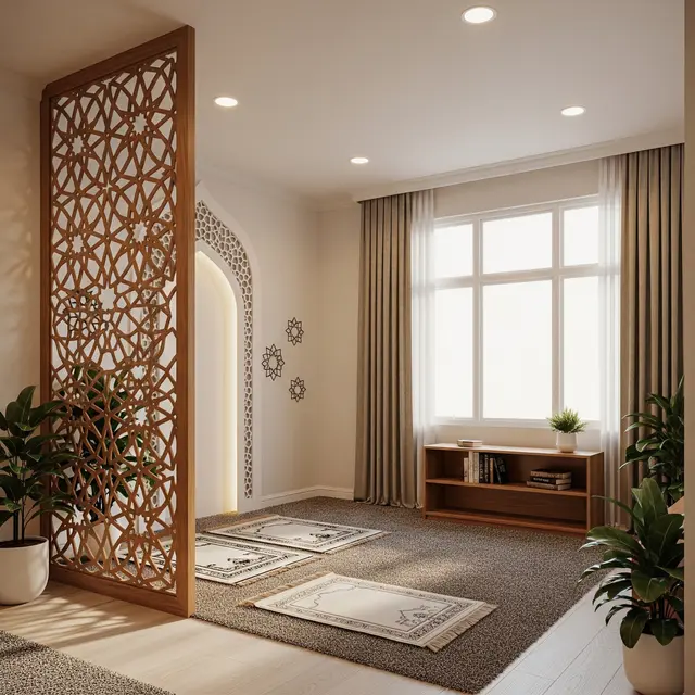 Desain Mushola di Rumah untuk 3–4 Anggota Keluarga