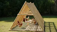 7 Kandang Ayam Bambu Murah tapi Modern untuk Ternak Rumahan Modal Kecil, Optimal dan Estetik