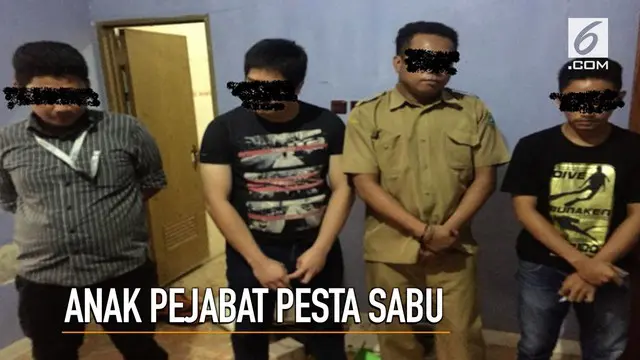 VIDEO: Miris, Anak Pejabat Ditangkap Saat Pesta Sabu