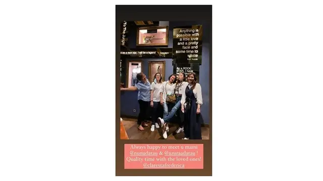 6 Momen Temu Kangen Natasha Wilona dan Nunu Datau, Lepas Rindu