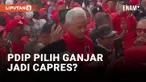 Ganjar Pranowo Diteriki Presiden saat Datangi HUT ke-50 PDIP