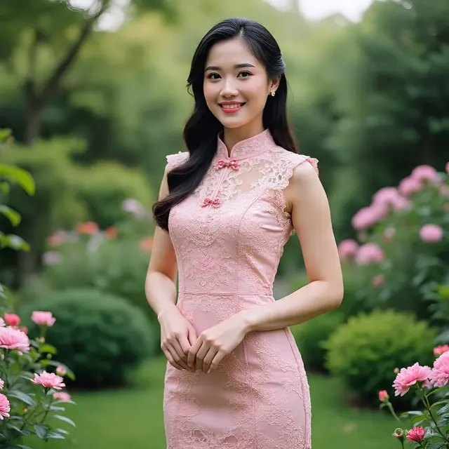 Model Dress Brokat Pendek
