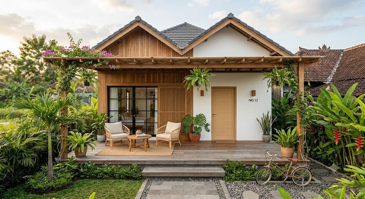 6 Model Rumah Bergaya Tropical Japandi yang Mudah Ditiru, Nyaman dan Estetik