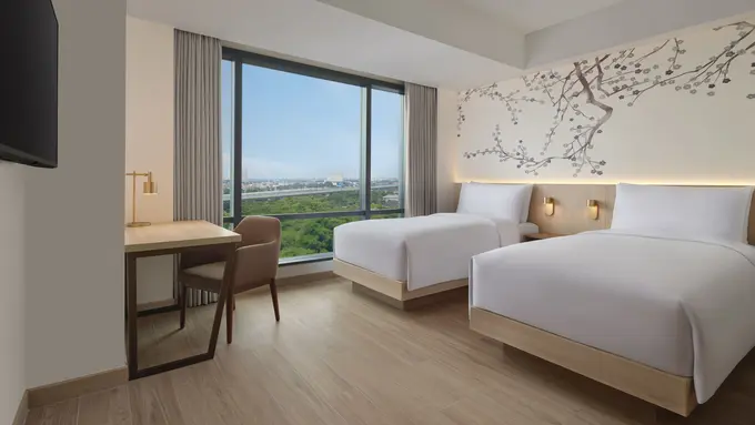 Deluxe Twin Room Fairfiled by Mariott Bekasi (Foto Dok: Marriott Bonvoy)