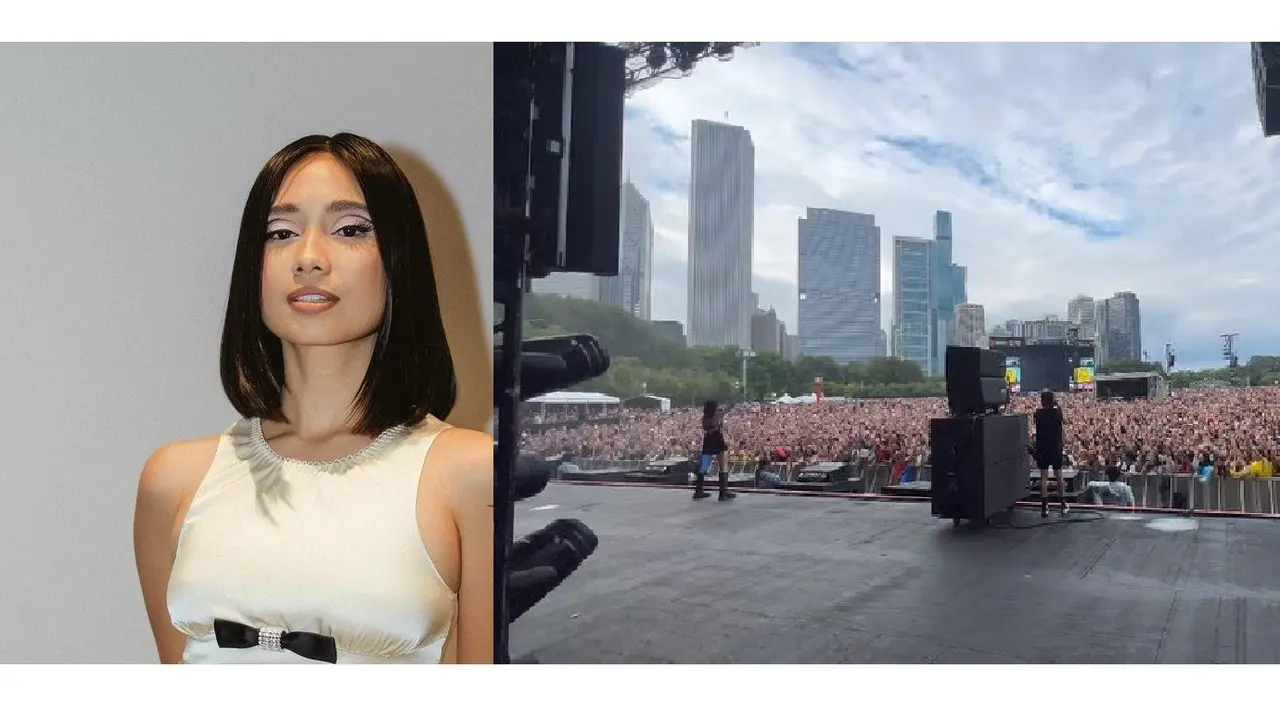 NIKI tampil di festival musik Lollapalooza. (Instagram/ nikizefanya)