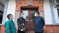 Menteri Desa, Pembangunan Daerah Tertinggal dan Transmigrasi (Mendes PDTT) Abdul Halim Iskandar mengunjungi Balai Pelatihan dan Pemberdayaan Masyarakat Desa di Jalan Kayu Aya, Seminyak, Denpasar