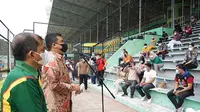 Wali Kota Medan, Bobby Nasution, di Stadion Teladan